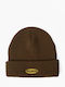 Walled Beanie Unisex Beanie Knitted in Brown color