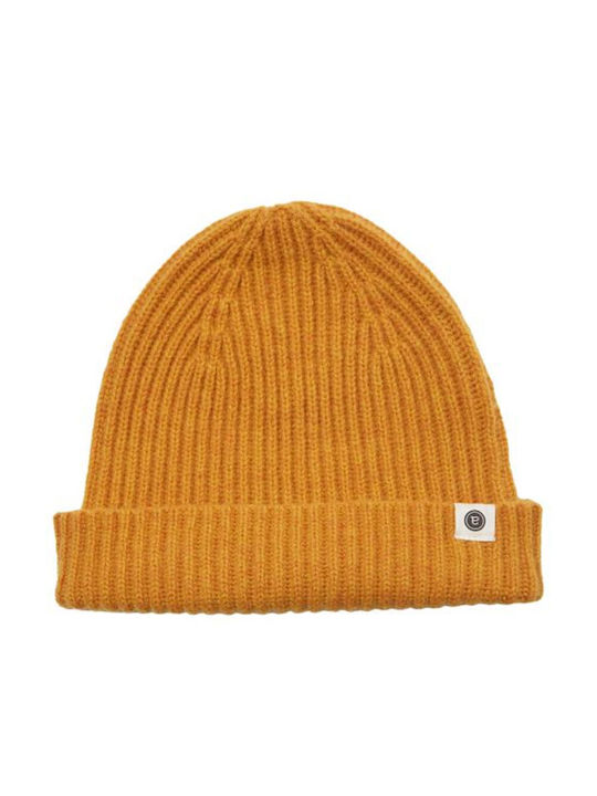 Anerkjendt Knitted Beanie Cap Yellow