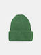 Beanie Unisex Σκούφος με Rib Πλέξη σε Πράσινο χρώμα
