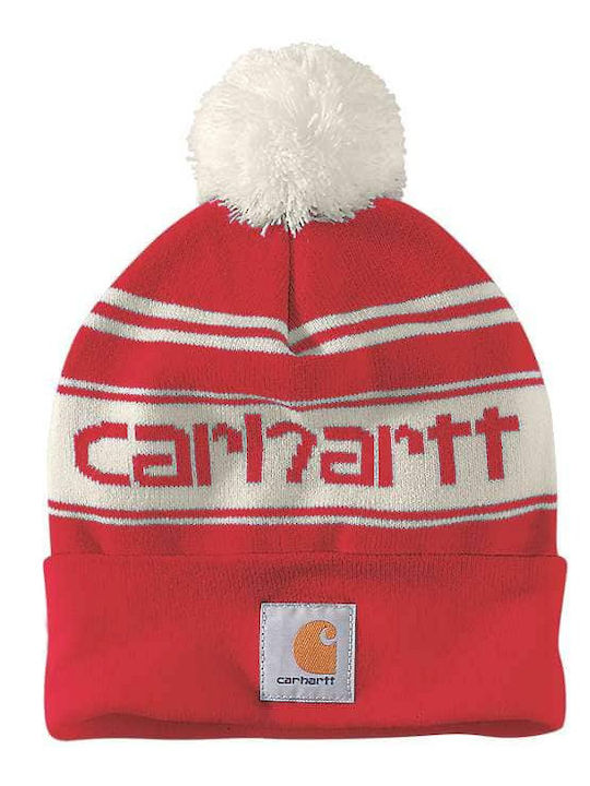 Carhartt Knitted Beanie Cap Red