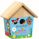 Moses Wooden Bird Nest Painting with 8 Acrylic Colors for Children 5+ Years