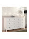 Sideboard Sabina Holz mit Schubladen GP042-0223 1 Weiß 160x50x96cm