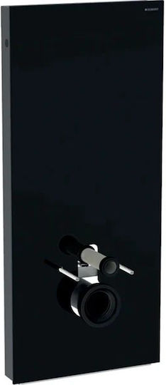 Geberit Monolith Built-in Glass Low Pressure Rectangular Toilet Flush Tank Black