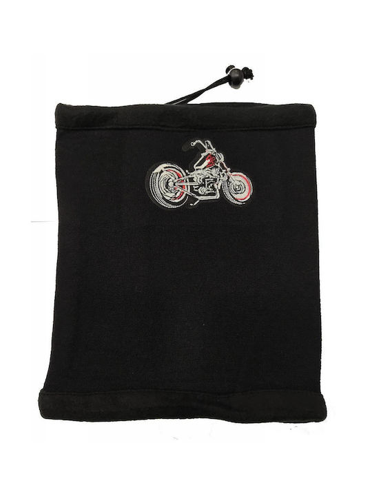 Tatu Moyo Motorcycle Rider Neck Warmer Fleece Black / Green Color