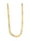 Mertzios.gr Two-tone Chain Neck made of Gold 14K Length 50cm