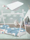 ML-Design Baby Crib White with Mattress 70x140cm