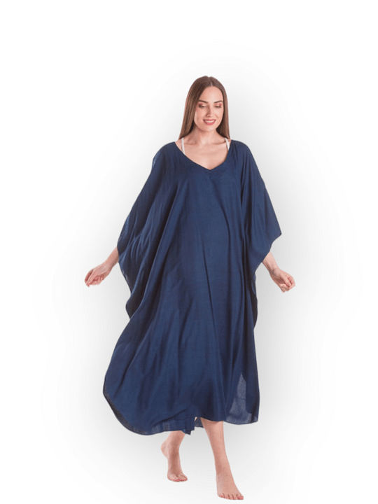 Rima Beachwear Γυναικείο Καφτάνι Παραλίας Navy ...