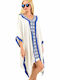 Potre Women's Caftan Beachwear Blue