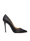 Philippe Lang Leather Pointed Toe Black Heels