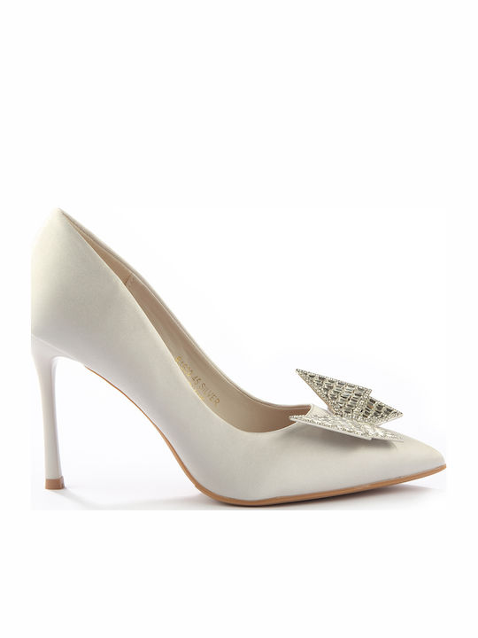 Fshoes Pantofi cu toc cu Toc Stiletto Argintiu