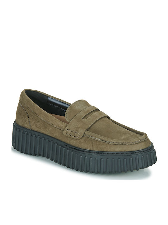 Clarks Torhill Penny Leder Damen Mokassins in G...