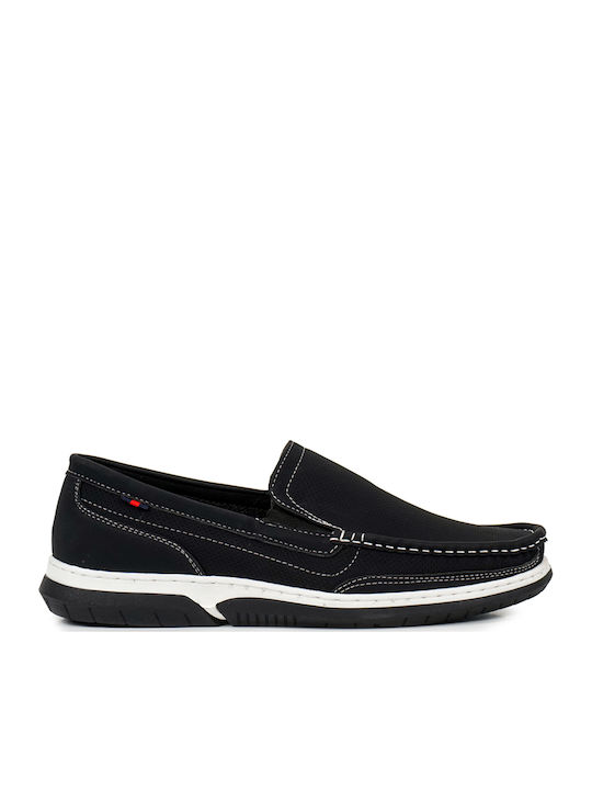 Wildleder Herren Mokassins in Schwarz Farbe