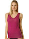 Ärmellos Lila Damen T-Shirt