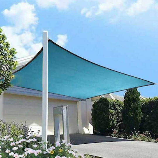 Ecoshadow Rectangular Plasă de umbră Albastru Cu cerc 3x2m 280gr/m²
