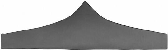 Mega Bazaar Κάλυμμα για Κιόσκι Γκρι με Επίστρωση PVC 3x3m