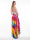 Rima Beachwear Blue Women's Pareo Tie Dye