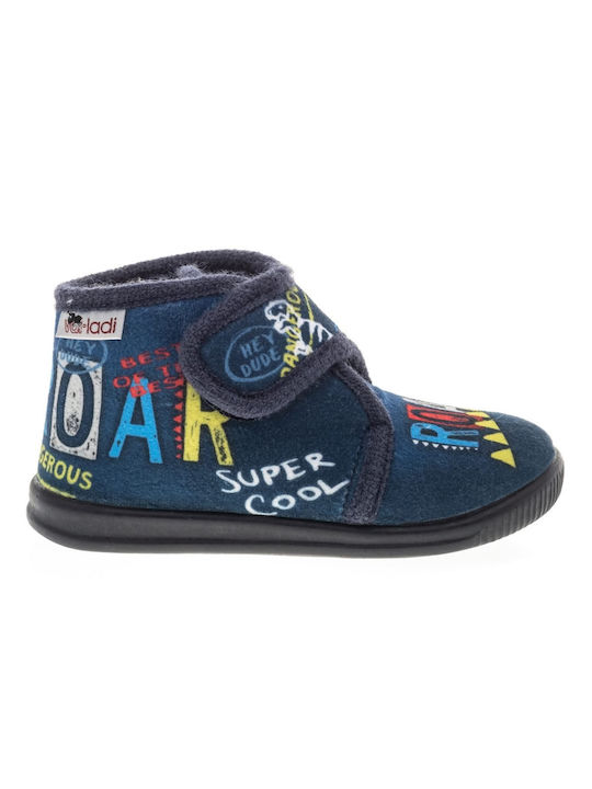 Vulladi Boys Closed-Toe Bootie Slippers Blue