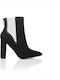 Ghete dama de catifea cu Ankle Boots Negru