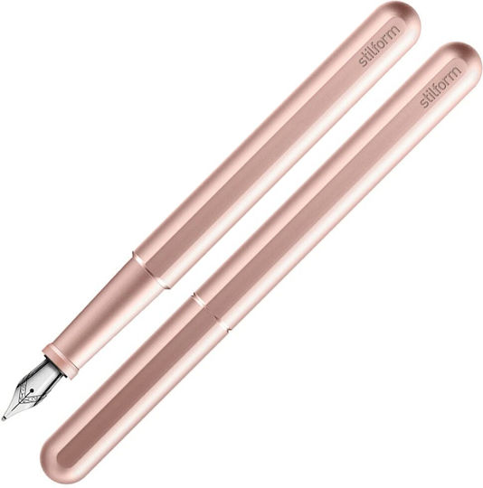 Stilform Writing Pen Fine Pink made of Aluminum with Blue Ink