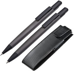 Macma Werbeatrikel Pen Set Mechanical Pencil Gray in a case