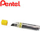 Pentel 12 Механични Графитни Върхове С Дебелина 0.9mm Тип HB