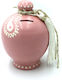 LiebeQueen Money Box Ceramic Pink 13x13x16cm