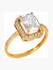 Tasoulis Jewellery Collection Μονόπετρο από Χρυσό 14K
