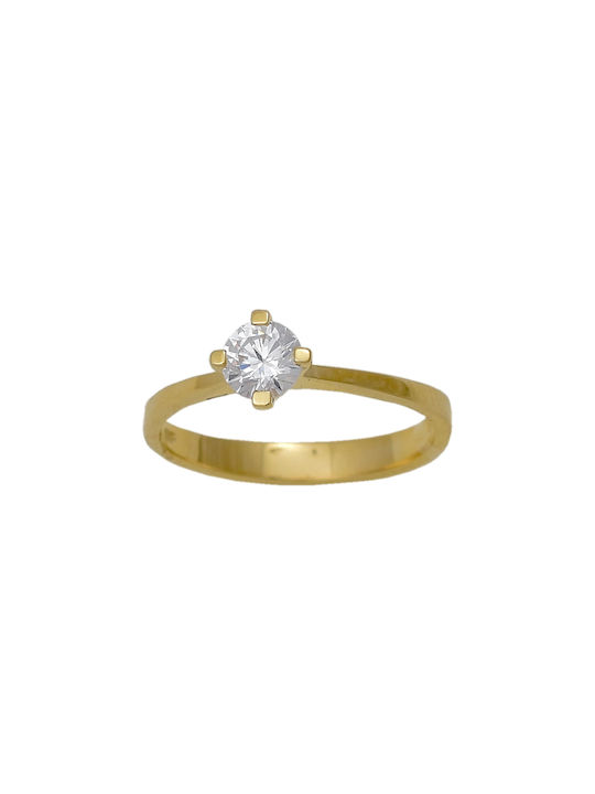 Kontopoulos Single Stone from Gold 14K