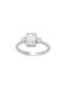 Kontopoulos Single Stone from White Gold 14K