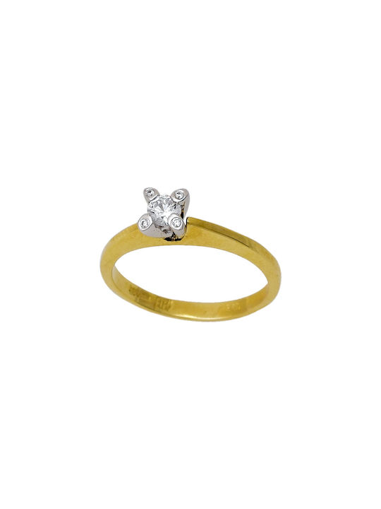 Kontopoulos Single Stone from Gold 14K