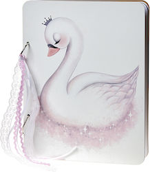 Nuova Vita Guest Book with Swan Theme