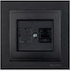 Mono Electric Single Network Socket RJ45 with Frame Type Cat6 in Gray Color 505-002036125