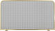 Zogometal Metallic Fireplace Screen 80x50cm Gold