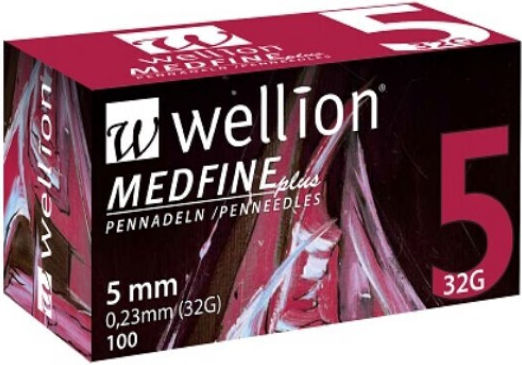 Wellion Insulin Needles 32G 100pcs