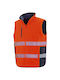 Result Veste De Lucru Pentru Bărbați Cu Benzi Reflectorizante Portocalii
