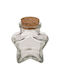 Out of the Blue Star Christmas Glass Bottle with Stars 6.5x6.5cm 100ml