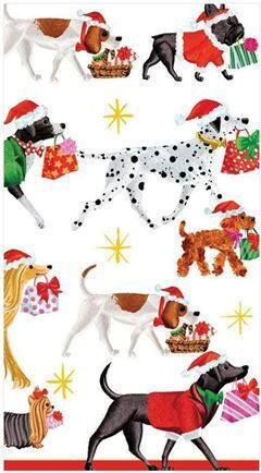 Caspari Set of Christmas Napkins L20xW11cm. 15pcs