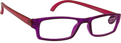Oramont Lesebrille +2.00 in Lila Farbe 9001