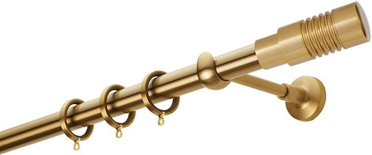 Zogometal Metallic Curtain Pole Single Φ25mm 40cm Gold