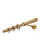 Zogometal Metallisch Vorhangstange E4135 Doppel mit Schiene Φ25mm 40cm Gold