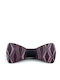 Legend Accessories Wooden Bow Tie Purple COLORFULL