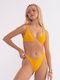 Underwire Bikini Set Bra & String Bottom with Adjustable Straps Yellow