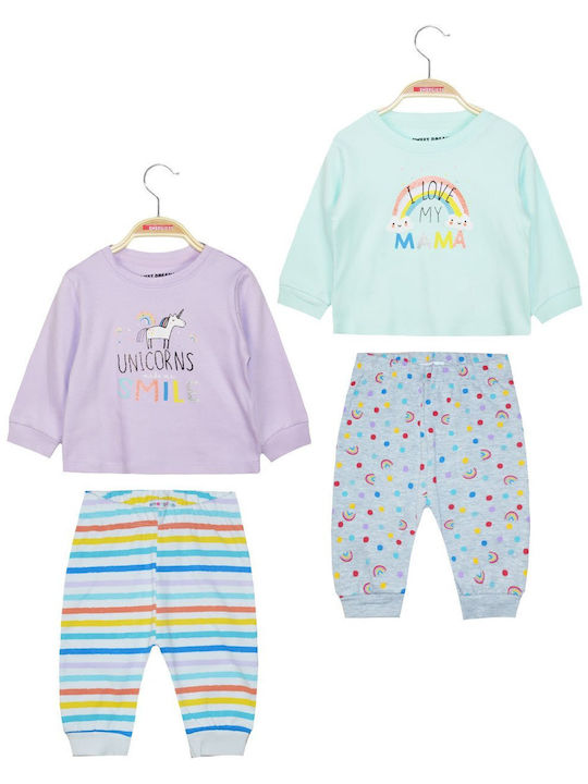 Sweet Dreams Kinder-Pyjama Mehrfarbig
