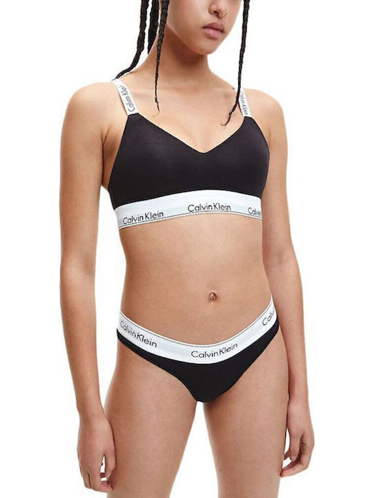 Calvin Klein Γυναικείο Αθλητικό Μπουστάκι Μαύρο με Ελαφριά Ενίσχυση Calvin Klein Γυναικείο Αθλητικό Μπουστάκι Μαύρο με Ελαφριά Ενίσχυση