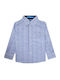 Kinder Hemd Langarm Blau