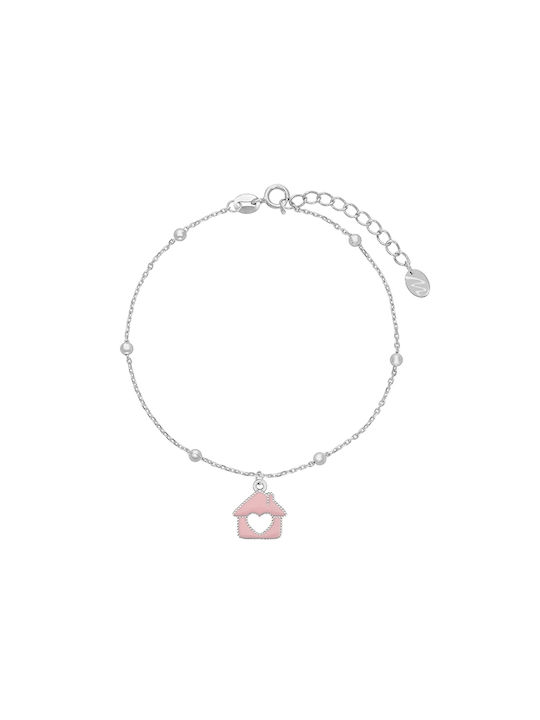 Marea Kids Silver Chain Bracelet with Figure for Girl
