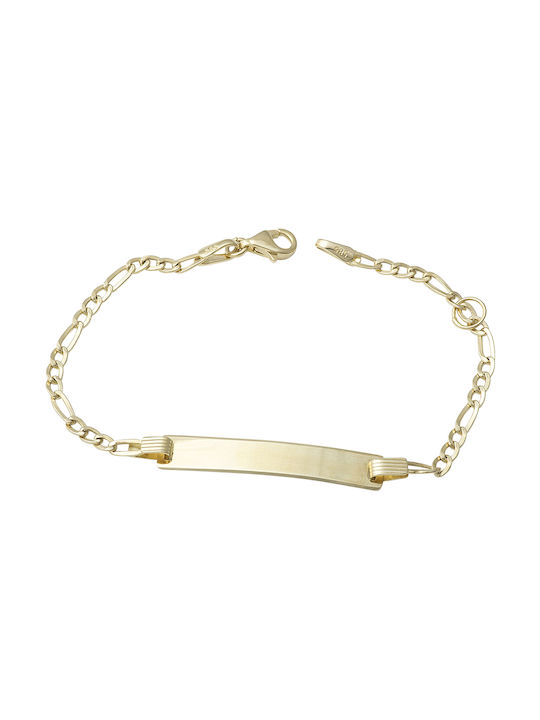 Kosmima Shop Kids Gold ID Bracelet 14K