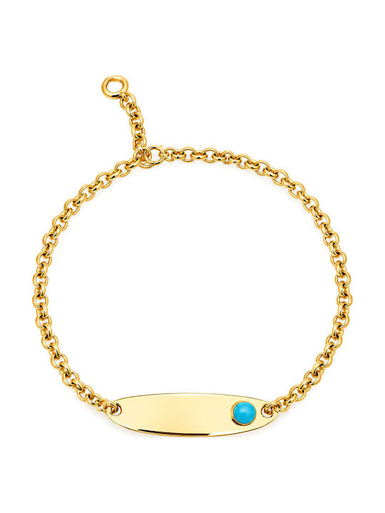 Xryseio Kids Bracelet ID from Gold 14K