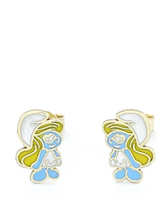 Τογανίδης Gold Studs Kids Earrings 9K