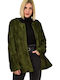 Scurtă Blană de damă Verde